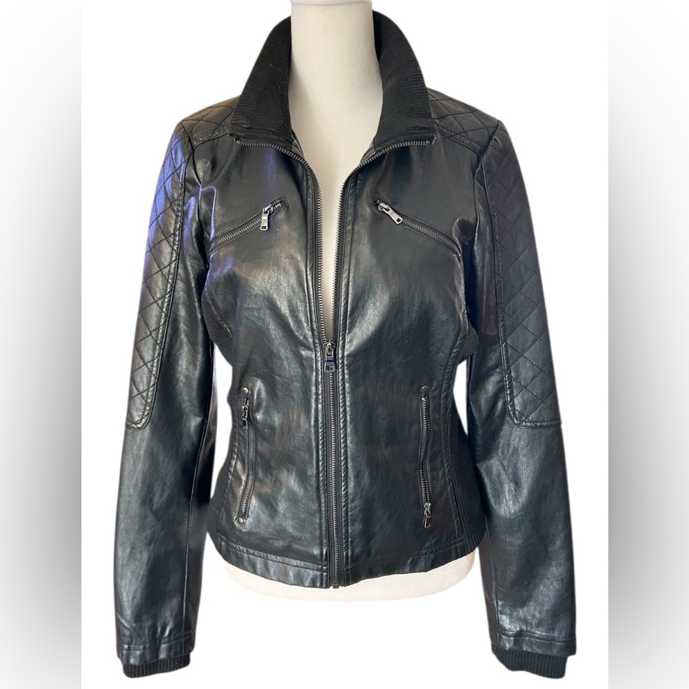 Therapy by Lane Crawford Women's Quilted-Shoulder Utility Jacket Size M